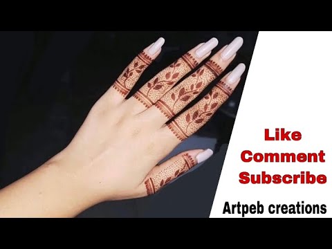 | New Arabic design | henna creations| simple mehandi design ...