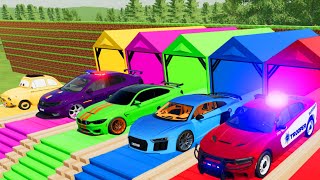 POLICE CAR, COLORFUL CARS FOR TRANSPORTING! -FARMING SIMULATOR 22 by Police Car Tube 15,523 views 3 weeks ago 30 minutes