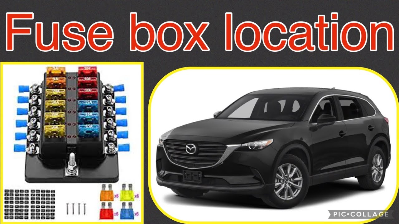 The fuse box location on a 2017 Mazda CX 9