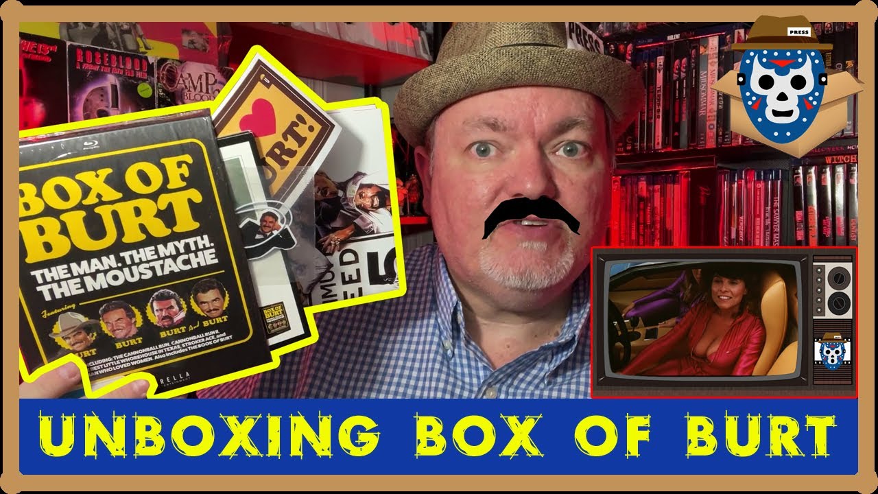 Unboxing BOX OF BURT Umbrella Blu Ray Set 5 Burt Reynolds Movies The