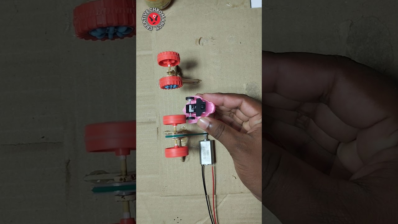 Generating electricity by rotating a wheel through a generator to light up a bulb 