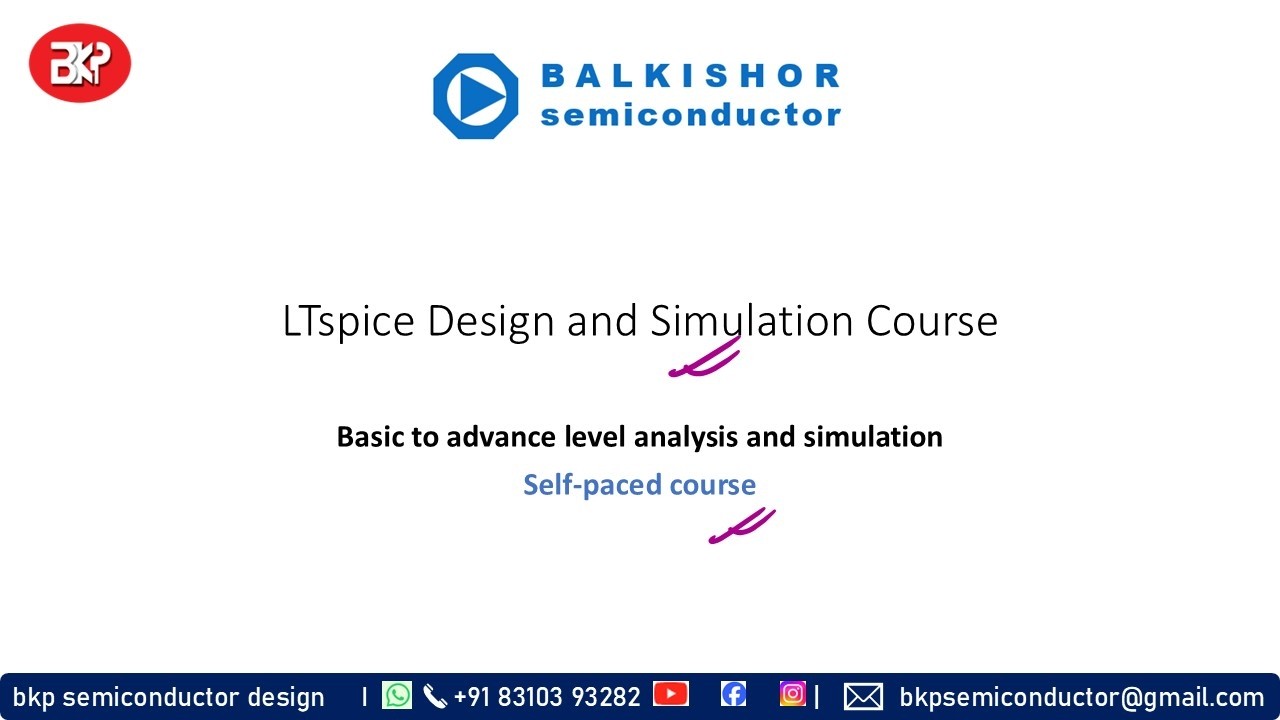 Self-paced LTspice Design and Simulation course