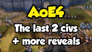 AoE4 News - The last two civs + more details