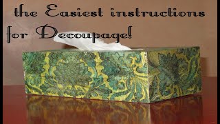 The Easiest Decoupage you’ll ever Do #stayhome #createwithme