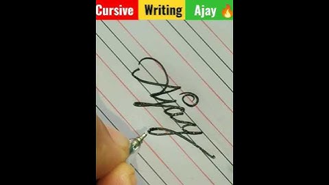 |cursive writing name Ajay| नाम अजय लिखा#ytshorts #shorts|AjayName|cursive nameAjay|