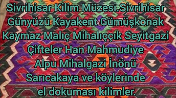 Kilim Müzesi el dokuması Anadolu Kilimleri #sivrihisarkilimmüzesi #kayakent #koçaş #günyüzü #kaymaz