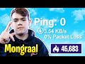 What happens when Mongraal solos Arena with 0 ping! (45,000 Points)