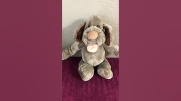 VINTAGE 1986 GANZ BROS ELECTRONIC Talking Wrinkles Brown Hound Dog Puppet
