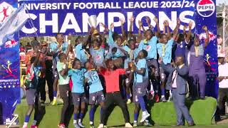 Nkumba defeats UCU 3-1 to lift University Football League title