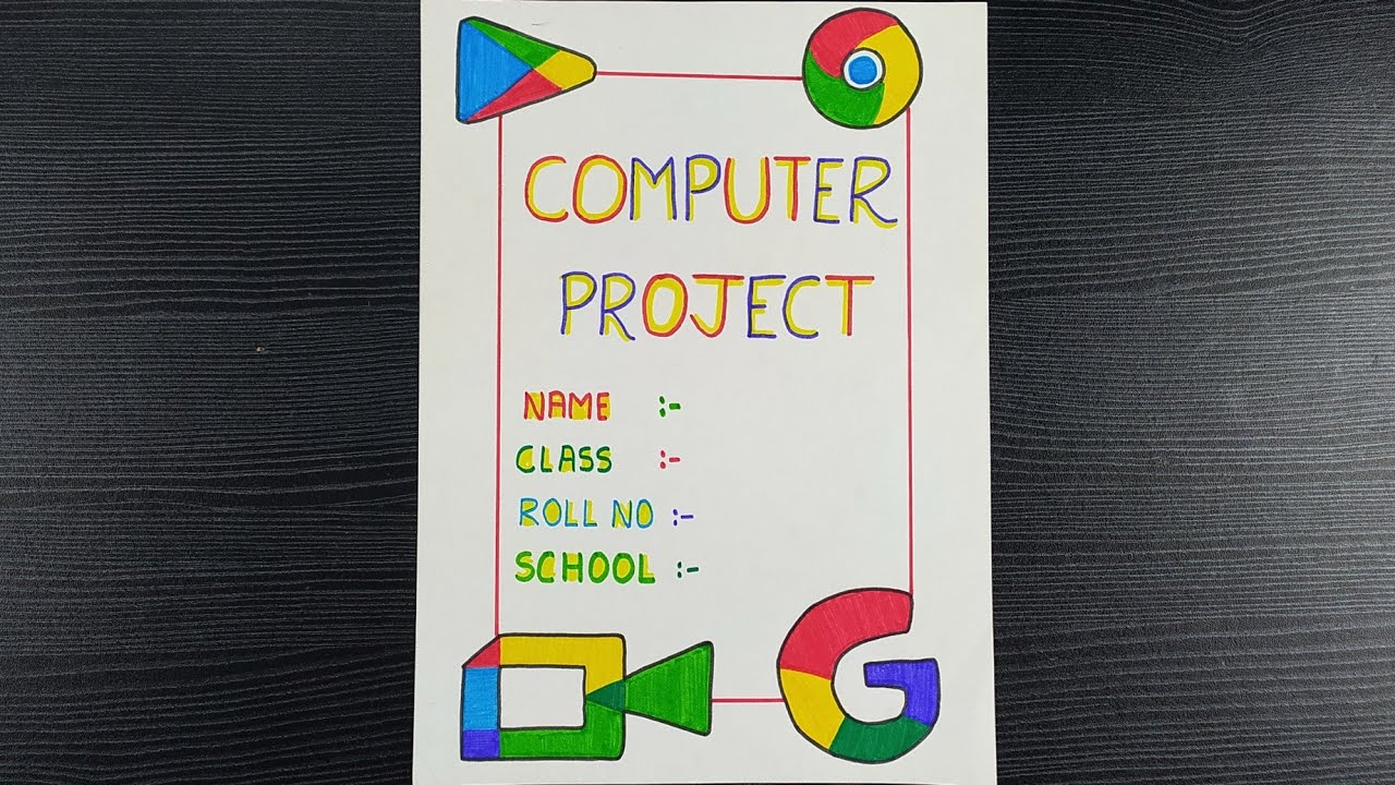 front page for computer assignment