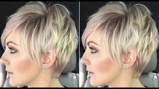 Short Shag Pixie Haircut Tutorial - Short layered Haircut for women