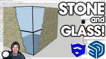 Creating a STONE AND CURTAINWALL Structure in SketchUp!