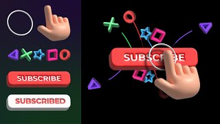 Trendy 3D Animated YouTube Subscribe Button in After Effects