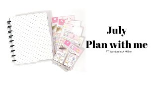 July plan with me | monthly set up