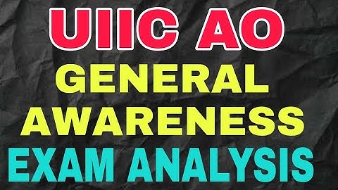UIIC AO 2024 Exam Analysis Shift 1 (21 Dec 2024) | UIIC AO 2024 Analysis | Good Attempt