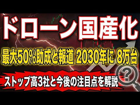 ドローン国産化“最大50%助成”で関連株が一斉S高カイ気配…何が起きた？ACSL/Terra Drone/ブルーイノベーションを徹底比較