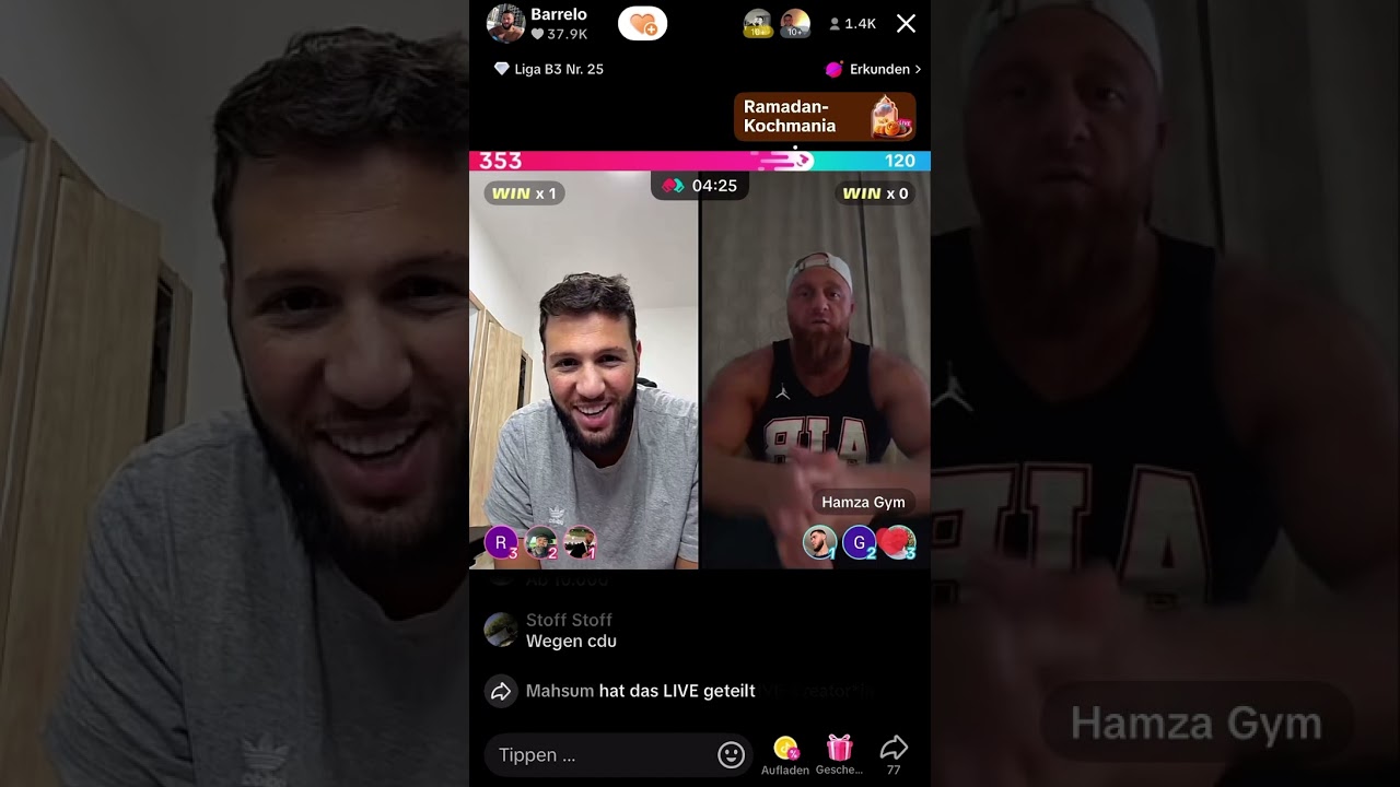 🚫 Barello Match mit Abu Hamza47 🤯😂 #tiktok #live #abuhamza #barello #viralvideo