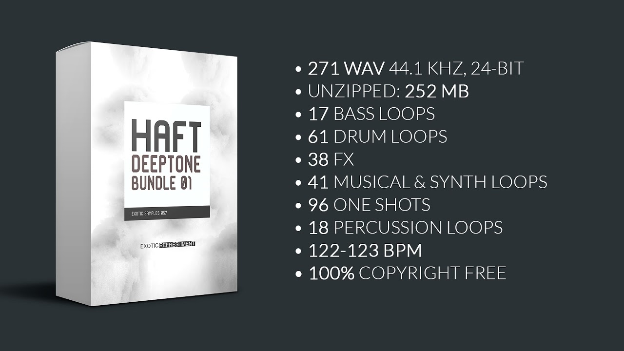 HAFT Deeptone Bundle 01 - Sample Pack Drum DEMO 1 - Exotic Samples 057