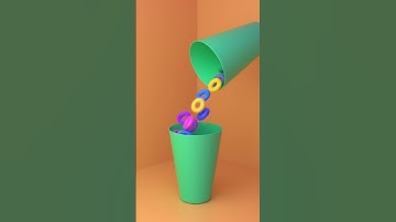 Donut Pour #satisfying #3danimation #donuts #blender3d