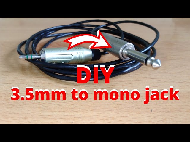 Adaptador Y 2 Jack 3.5mm a 1 Plug 6.3mm monoaural