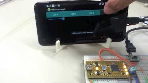 Android drives custom USB HID device