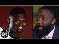 Kendrick Perkins predicts Zion Williamson's rookie year stats, talks dunk contest snub | The Jump