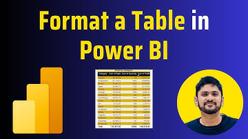 How to Format a Table in Power BI | Power BI Tutorial | Amit Thinks | 2025