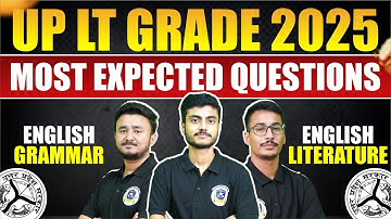 UP LT Grade 2025 | Most Expected English Questions | Grammar & Literature Special