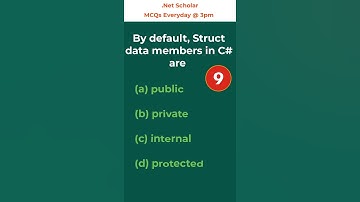Multiple Choice Question - Q001 - Dotnet Scholar #Shorts #CSharp #Dotnet #developer #programmer