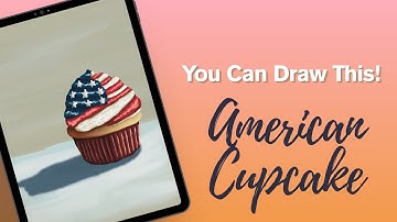 Procreate Tutorial for Beginners: American Cupcake Sketch