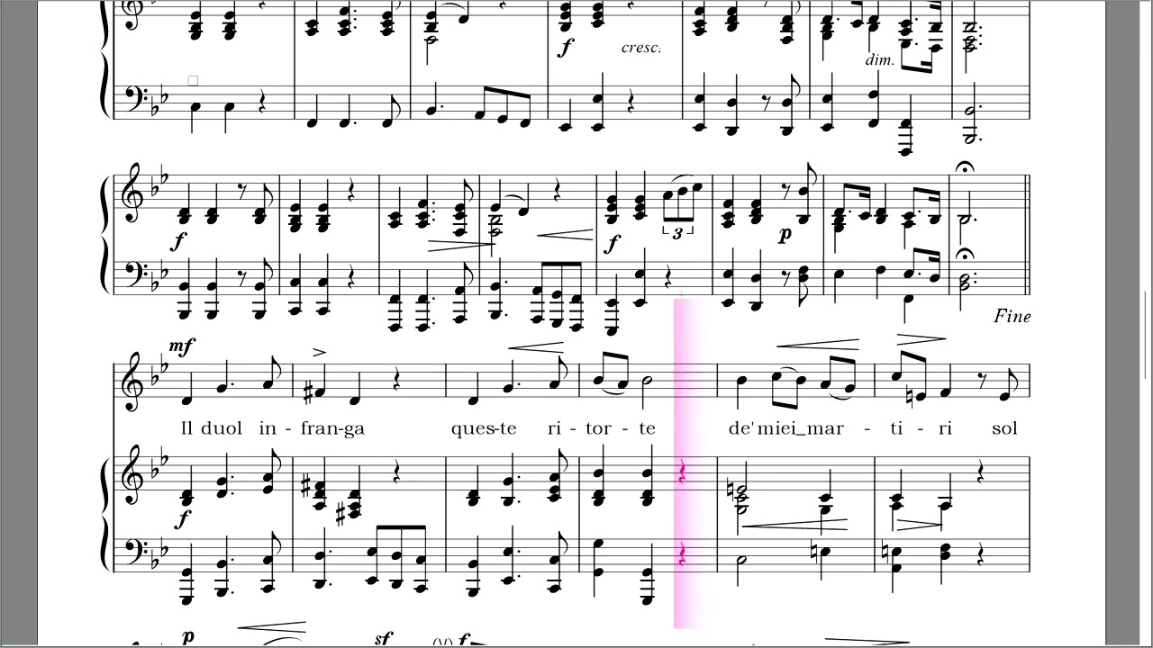 イタリア歌曲楽譜】Lascia ch'io pianga 私を泣かせてください 変ロ