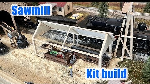 O scale Layout - Saw Mill addition build