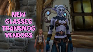 WoW Shadowlands 9.1 - New Cosmetic Glasses for Transmog | Alliance & Horde Vendor Location
