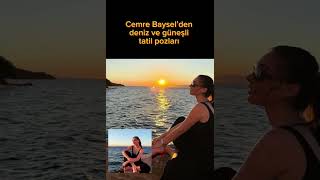 Cemre Bayselden Deniz Ve Güneşli Tatil Pozları