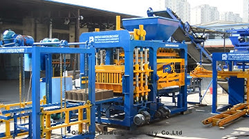 QT8-15 fully automatic concrete block machine production line.