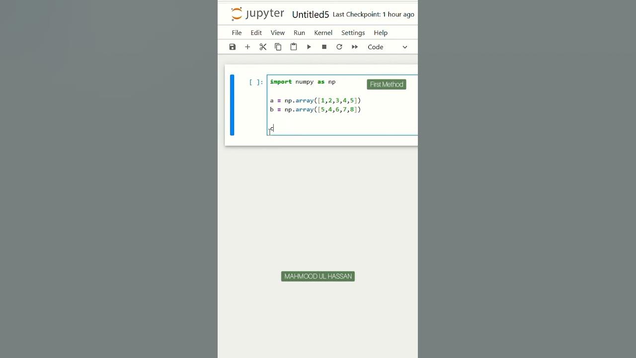 Dot product of two vectors in python python jupiter programming 