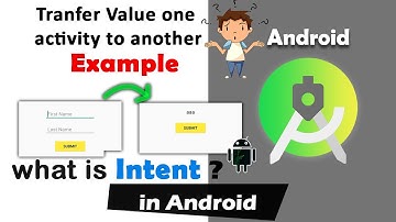 Intent example in android studio | Transfer value one activity to another #19