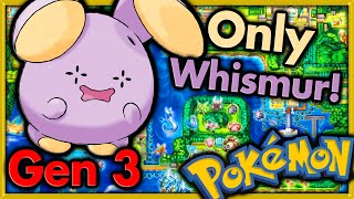 Can I Beat Pokemon Fire Red with ONLY WHISMUR? 🔴 Pokemon Challenges ► NO ITEMS IN BATTLE