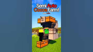 Auto Cocoa Farm! #minecraft #shorts
