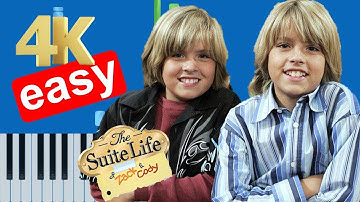The Suite Life Of Zack and Cody Theme Song (Easy) Beginner Piano Tutorial 4K