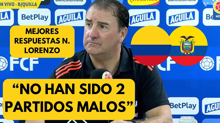 Nestor Lorenzo y su ÚLTIMA rueda de prensa del año 2024 responde tras el Colombia Ecuador con Lucumí