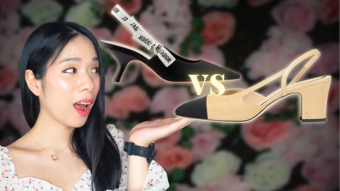 Splurge or Steal Chanel Two Tone Slingback vs Lookalike 