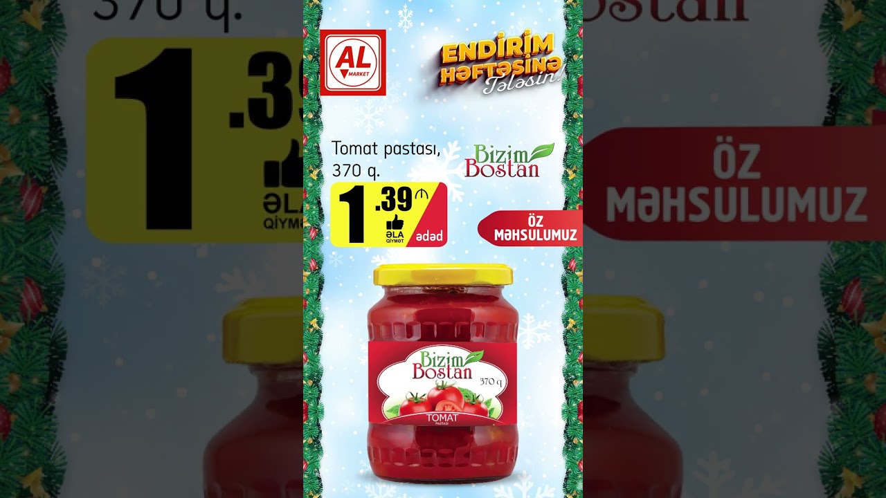 AL Marketdə Yeni "Endirim Həftəsi" Başladı!🤩