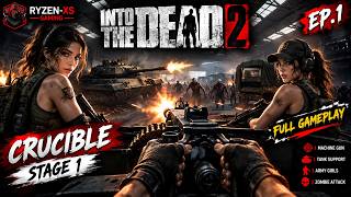 INTO THE DEAD 2 – CRUCIBLE Stage 1 🔥 Machine Gun vs Zombies | Full Video Game Gameplay screenshot 4