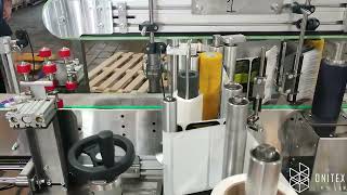 Onitex L300. Precise Labeling Curved Empty Bottles