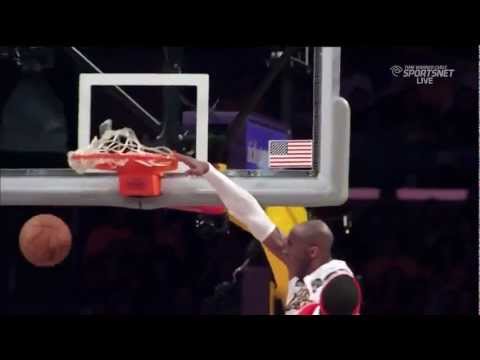 Kobe Bryant dunks on Josh Smith (3/3/13)