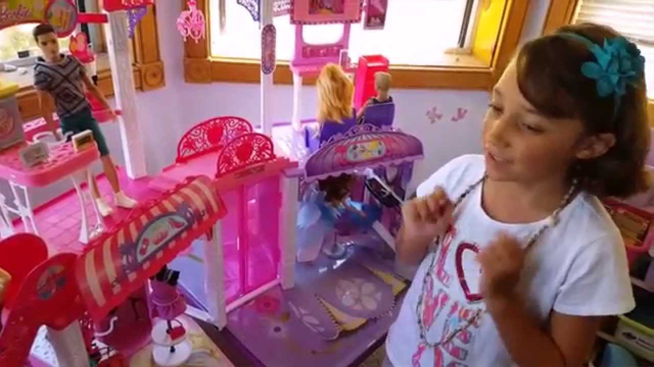  Barbie Mall  Playset Review and Demonstration YouTube