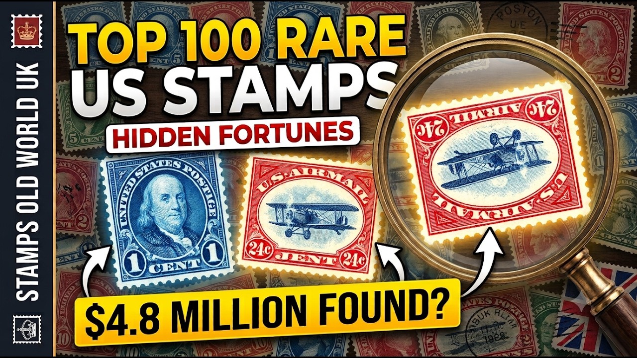 Hunting The Top 100 Most Valuable US Stamps (Worth $4.8M?) - YouTube Hunting The Top 100 Most Valuable US Stamps (Worth $4.8M?) - YouTube