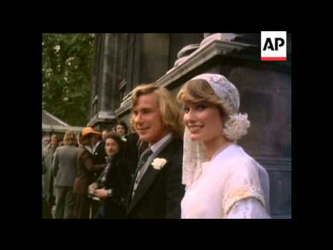 JAMES HUNT MARRIAGE - COLOUR