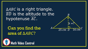 Geometric Mean Theorem Problem | Geometry | Math Video Central